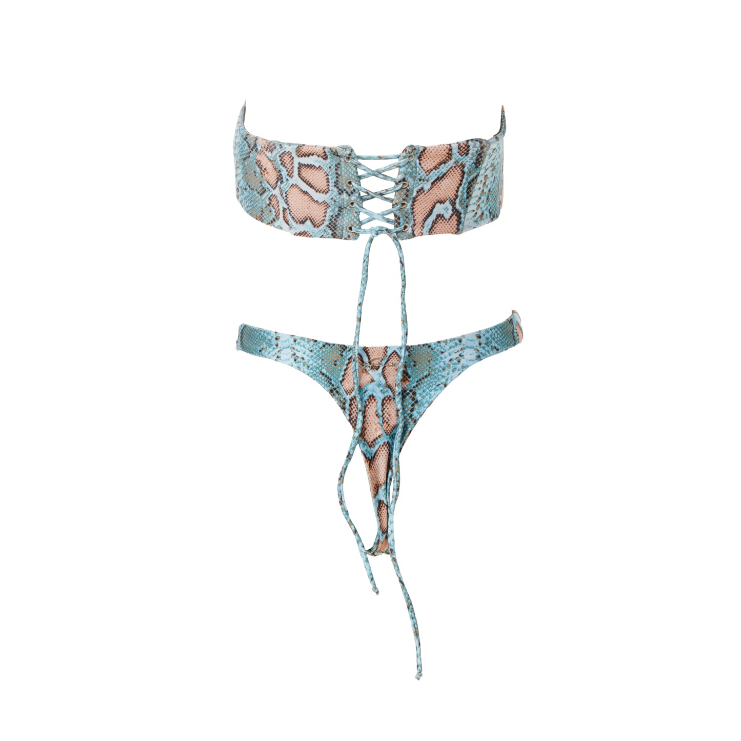 CORSICA CORSET BLUE SNAKE