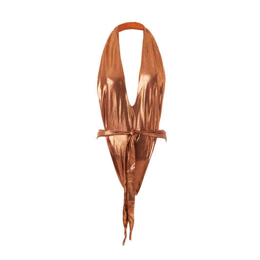 KATARINA HALTER ONE PIECE BRONZE