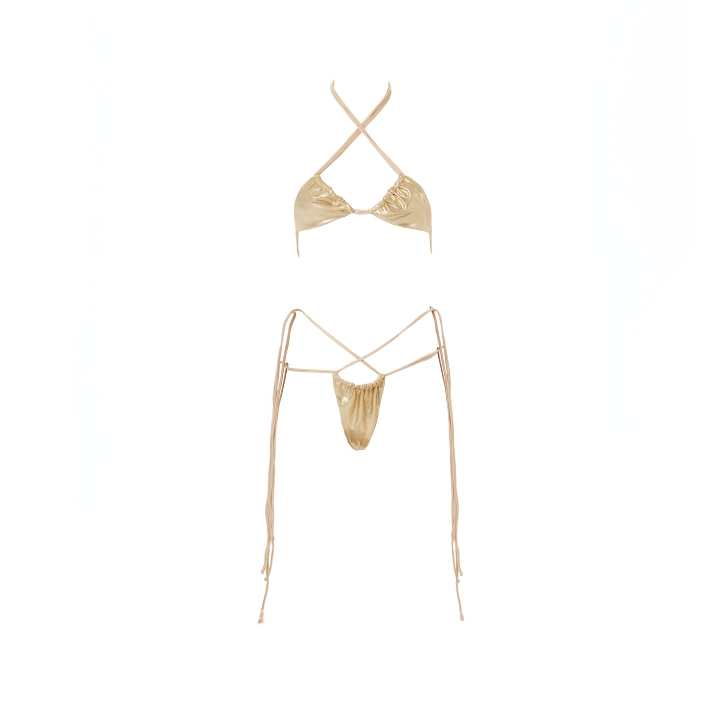 IBIZA BIKINI IN GOLD (BOTTOM)