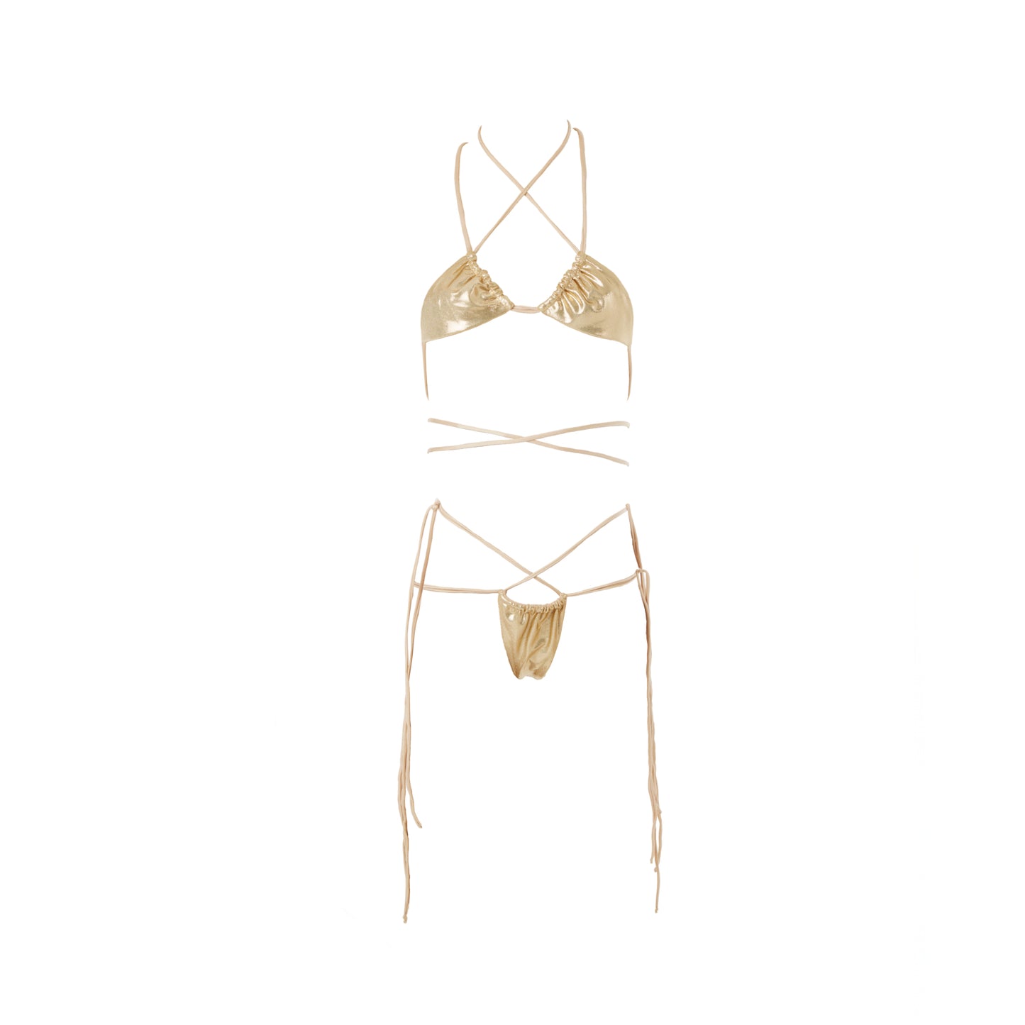 IBIZA BIKINI IN GOLD (BOTTOM)